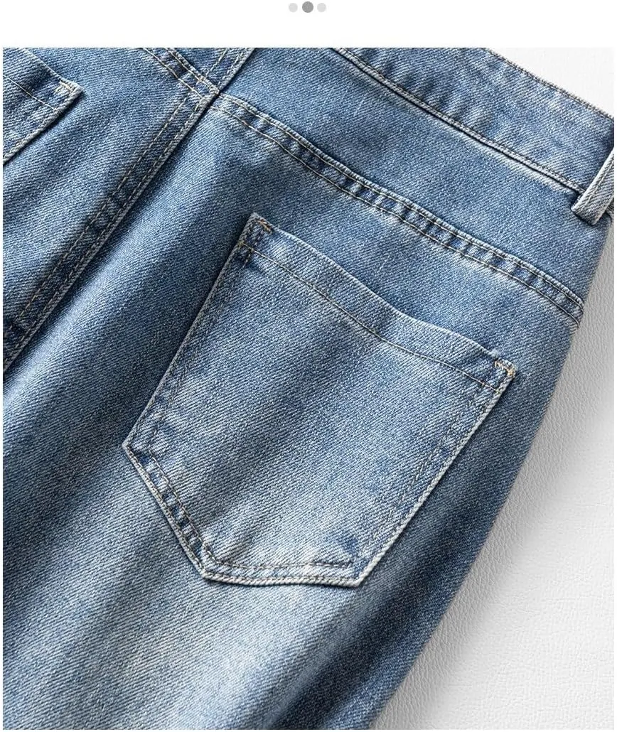 Women's High-Waisted Embroidered Denim Pencil Skirt - Summer Slim Fit Midi Skirt(32)