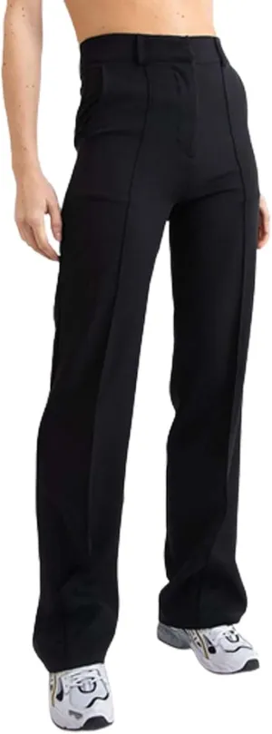 ZYXTIM Women's High Waist Straight Pants Flat Front Smart Work Trousers Zipper Fly Business Casual Trouser Petite-Plus Size